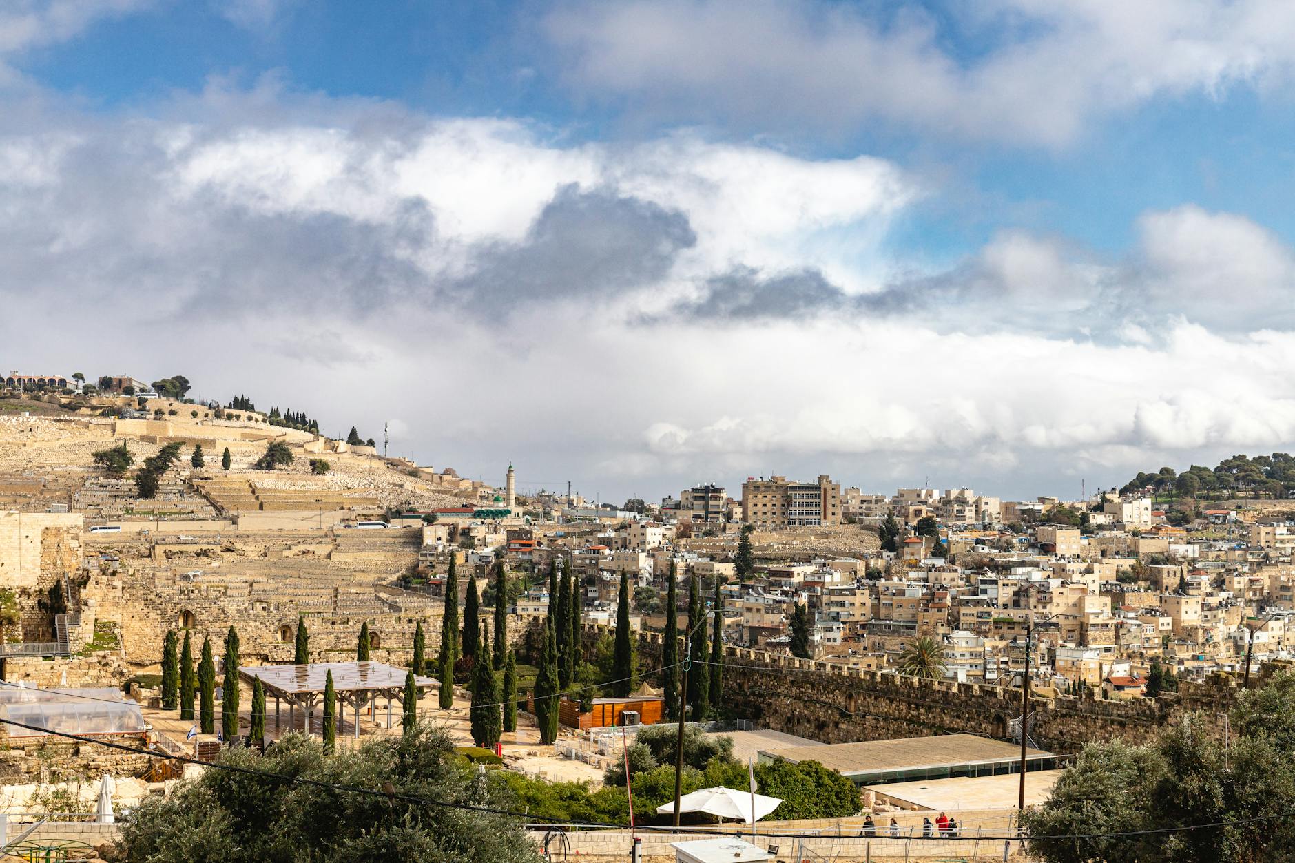 Jerusalem Old City walls — a heritage site visited by organized tour groups